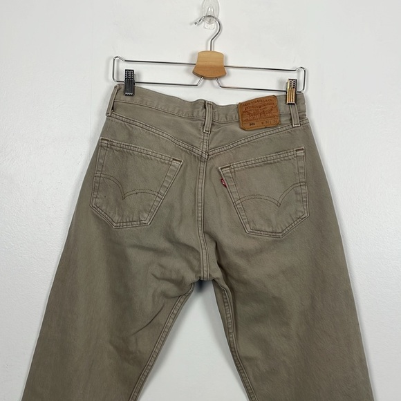 Levis 501 Jeans Mens 32-34 Straight Leg Red Tag Button Fly 5 Pocket Denim Jeans - Picture 8 of 10